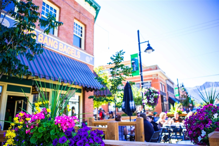 Patio season in Downtown Fernie