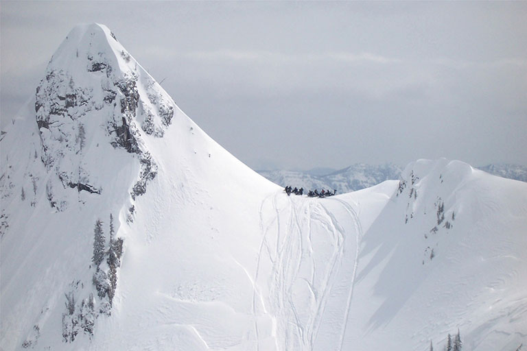 Snowmobiling in the Elk Valley