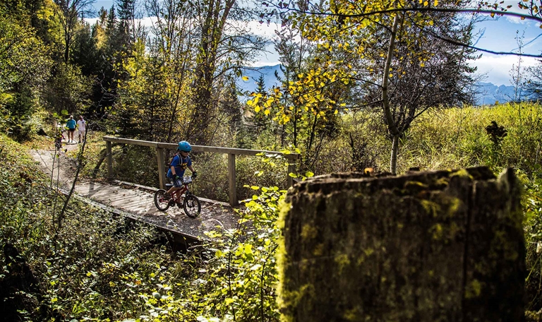 Family nature outing on community trails
