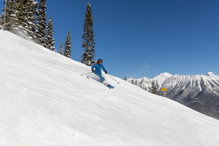March blue bird days at Fernie Alpine Resort