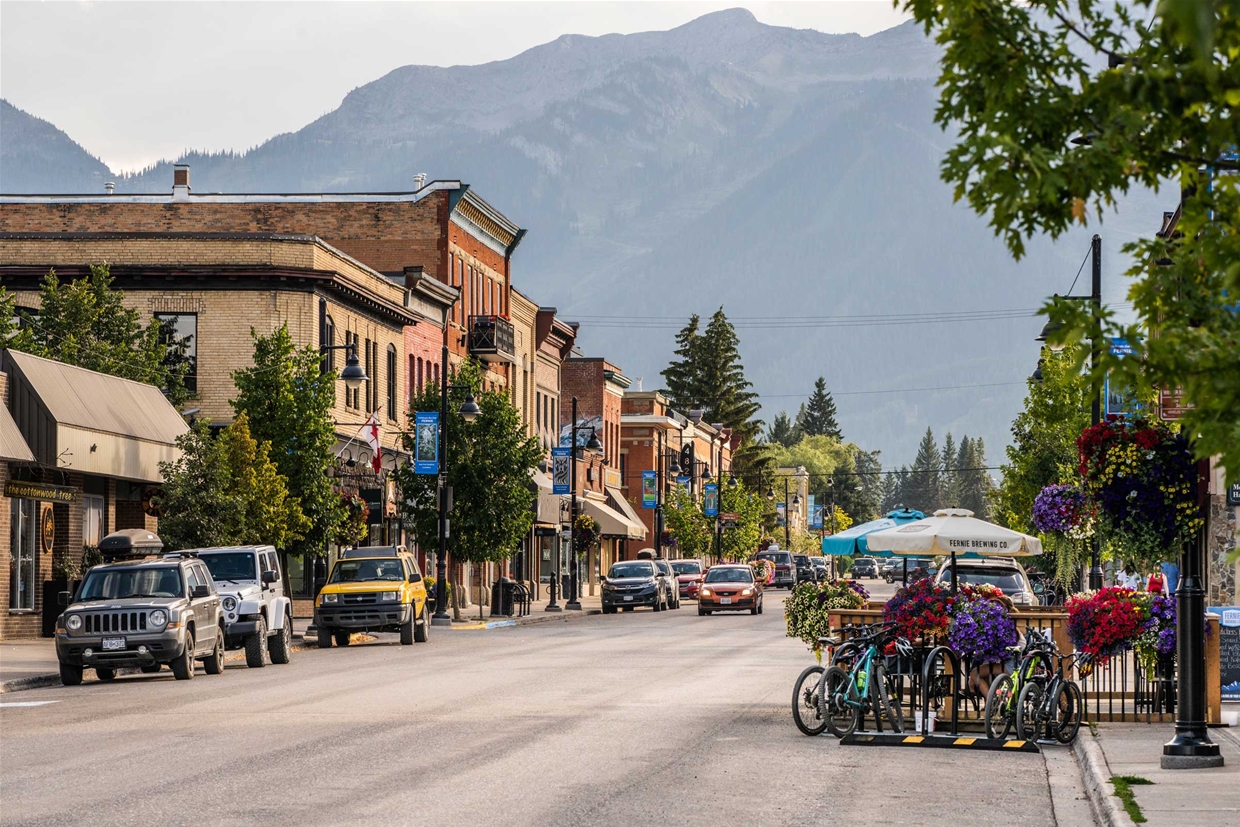 Fernie BC Downtown Summer