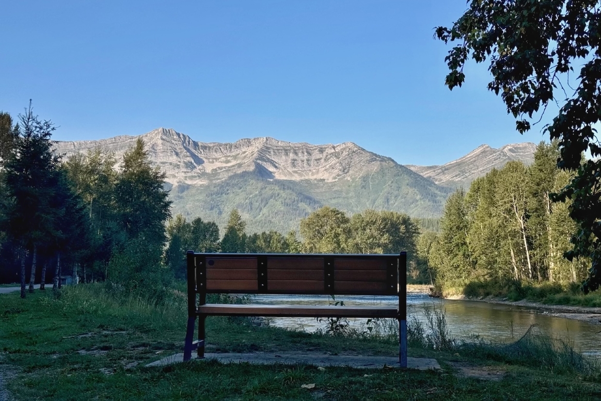 Looking South to the Lizard Range from Dogwood Park. 8:20am, Tuesday, August 26th, 2025.