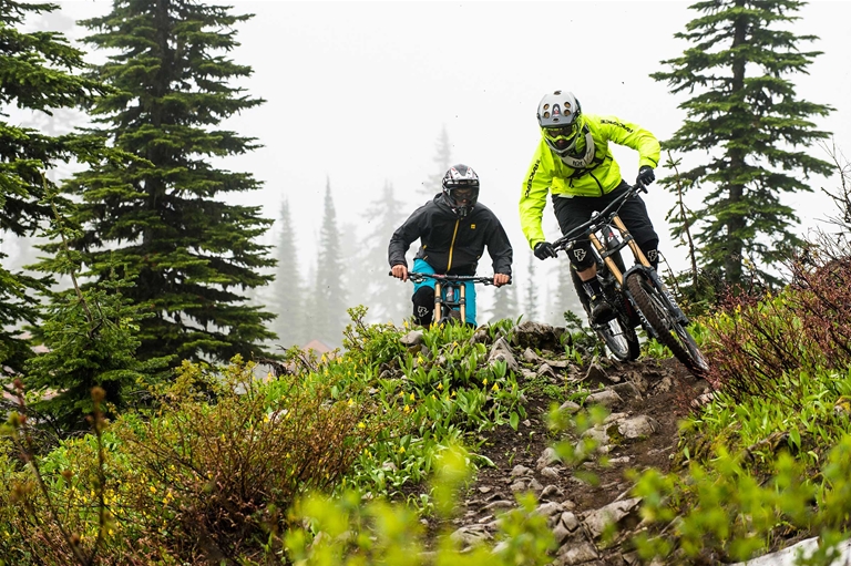 Riding Dirt Diggler Trail in Fernie