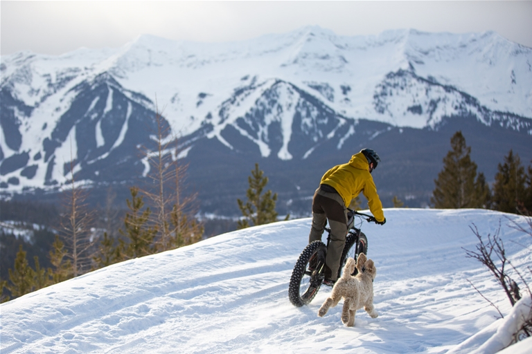 Fatbiking in Fernie, BC