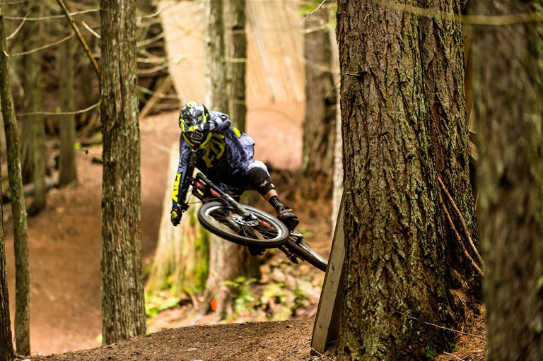 Pro rider Kenny Smith at the Fernie Bike Park
