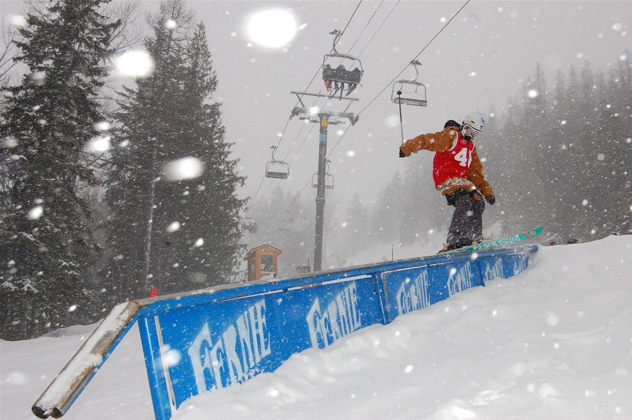Kinky Rail Jam at Fernie Alpine Resort