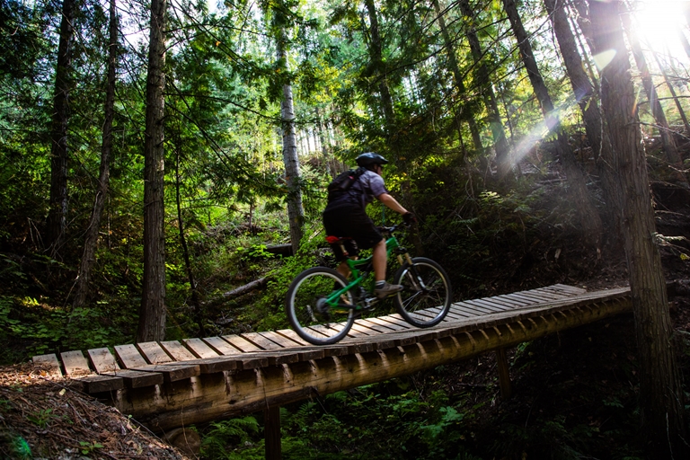 Elk Valley Trail connects Fernie to Elko, Hosmer, Sparwood, Elko with stunning singletrack 