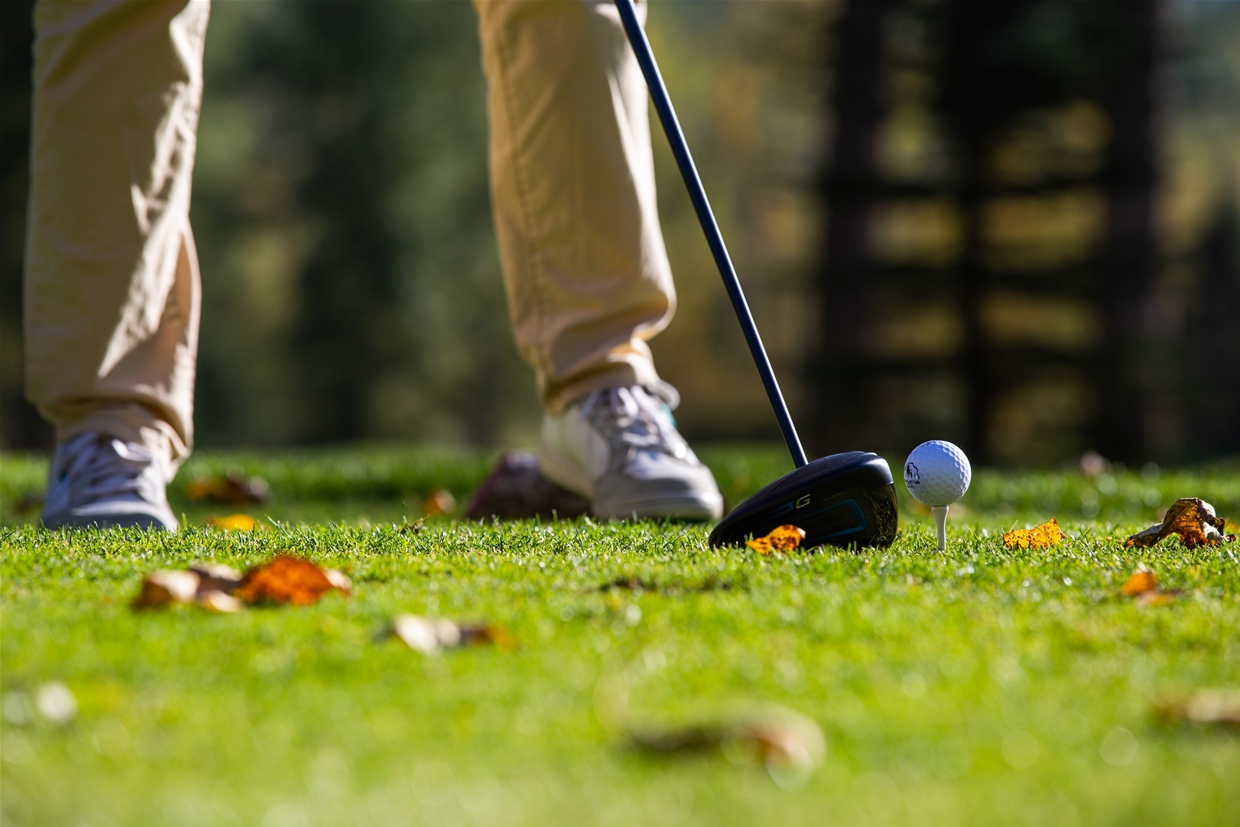Fall colours over Fernie Golf Club
