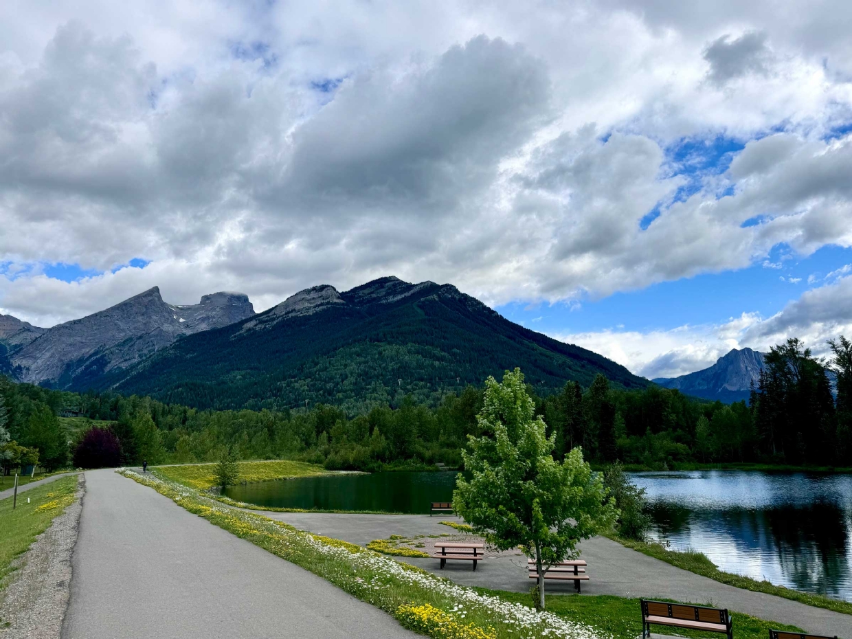 Fernie sky on July 10, 2025 at 8:45 am looking NW