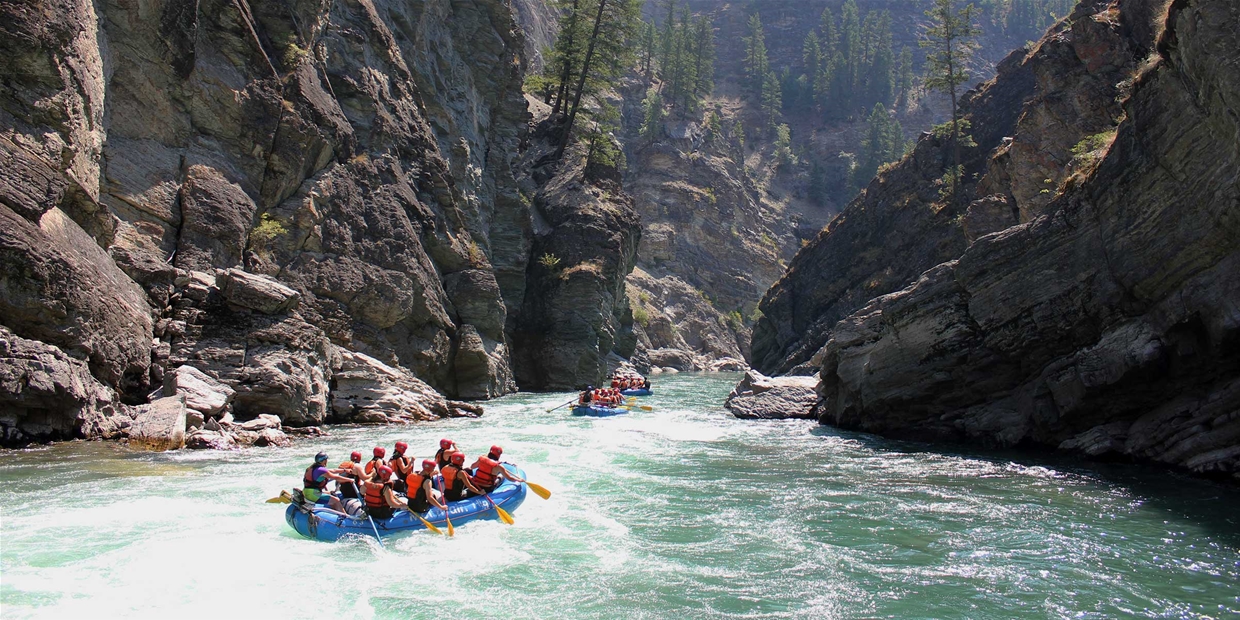 Rafting the Elk River Canyon in Fernie