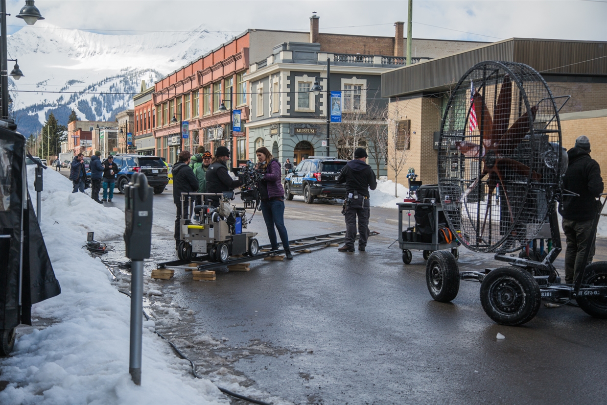 Movie HARD POWDER filming in Fernie