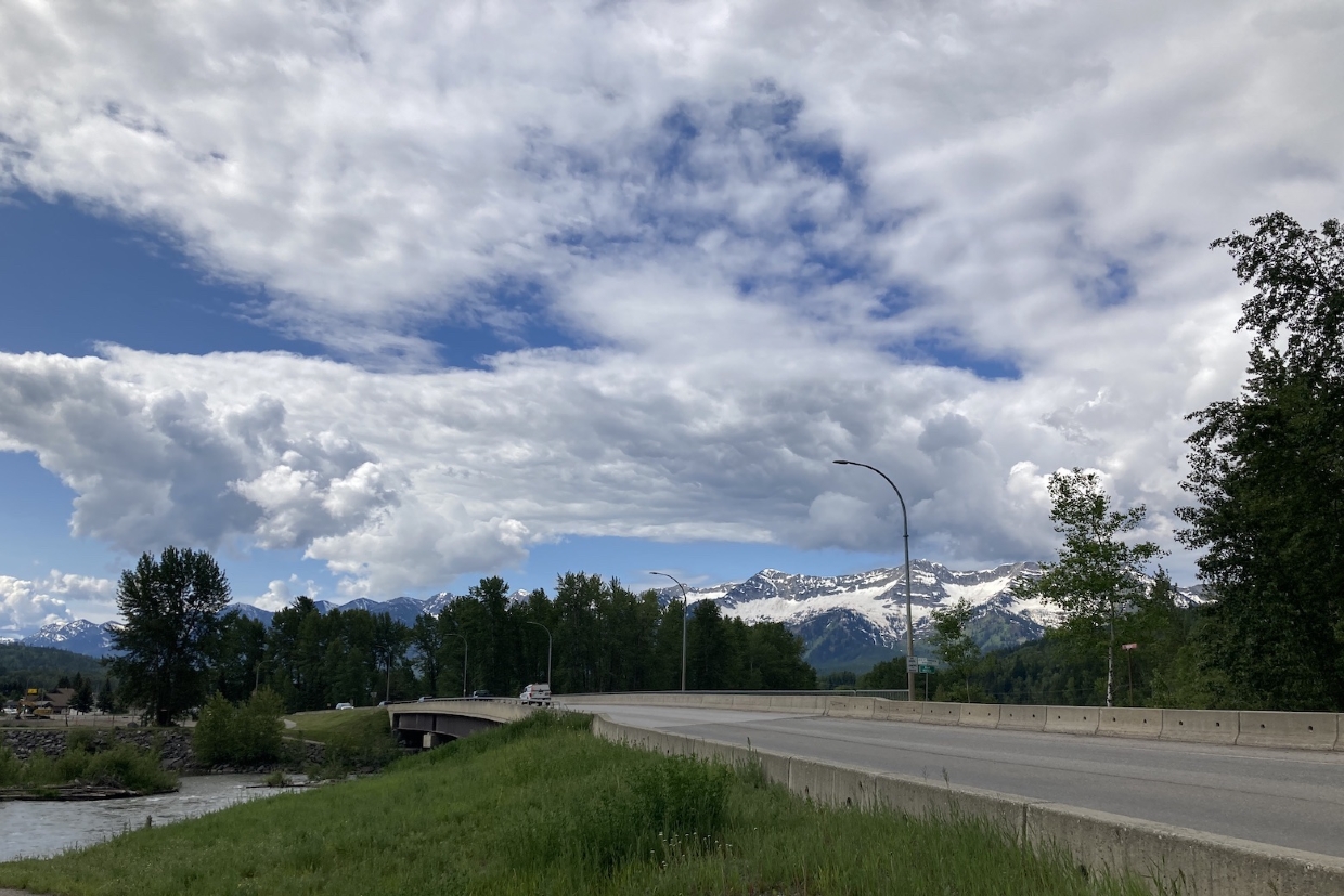 The Lizard Range from the North Fernie Bridge. 10.30am, Tuesday, June 3rd, 2025.