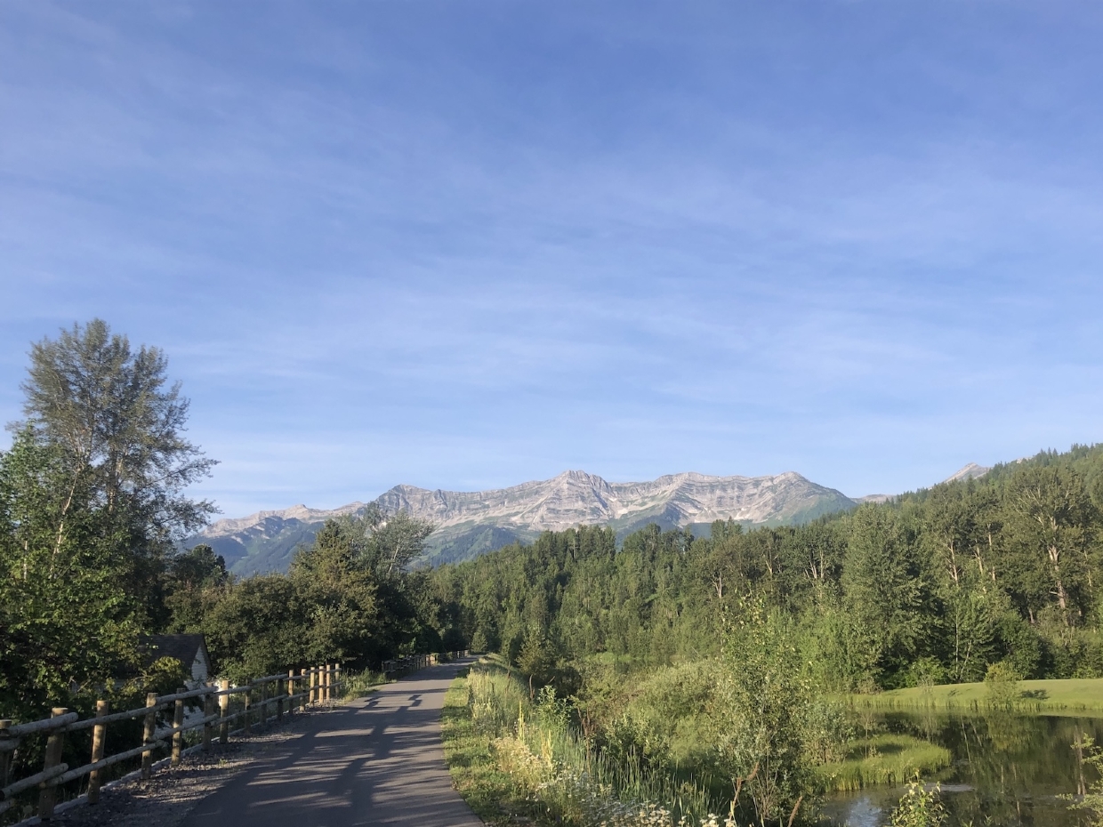 Fernie sky on July 12, 2025 at 7:40am looking W