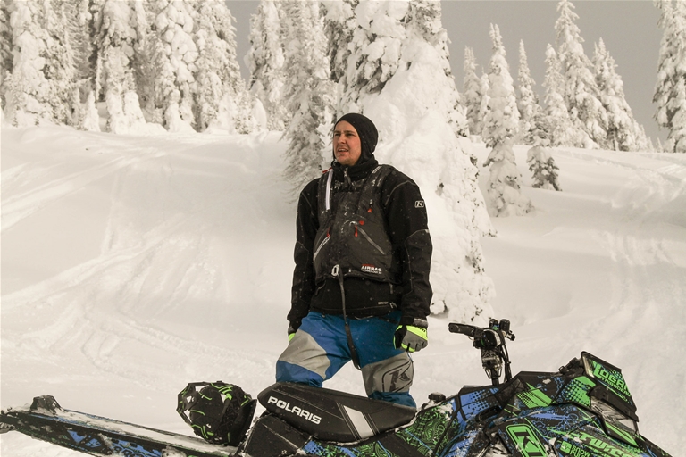 Snowmobiling around Fernie - January 2017