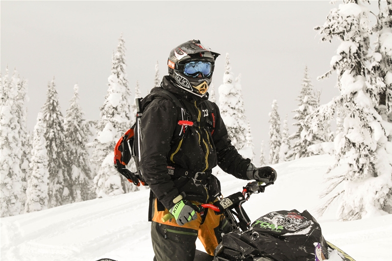 Snowmobiling around Fernie - January 2017