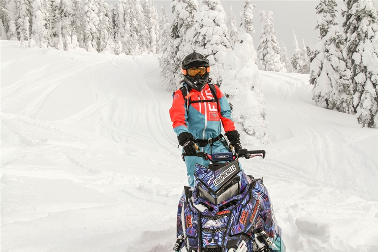 Snowmobiling around Fernie - January 2017