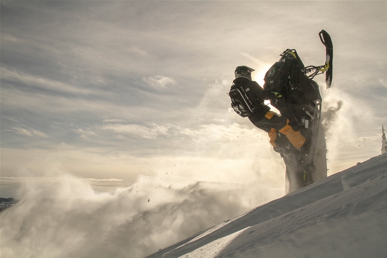 Snowmobiling around Fernie - January 2017