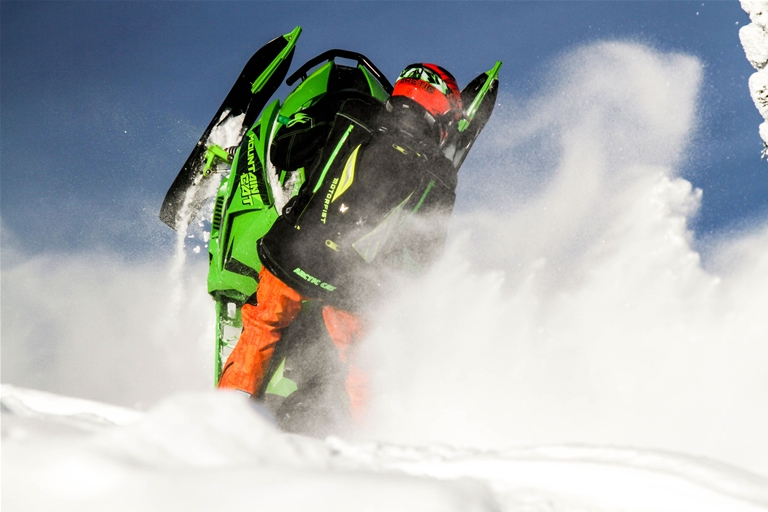 Snowmobiling around Fernie - January 2017
