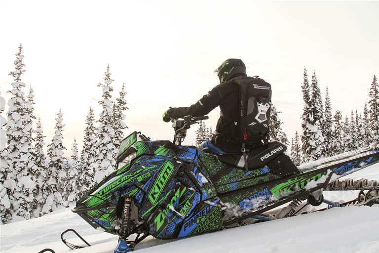 Snowmobiling around Fernie - January 2017