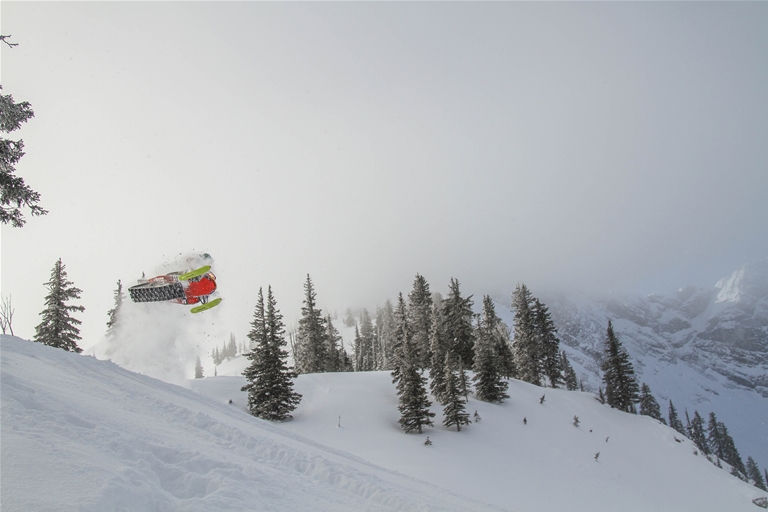 Snowmobiling around Fernie - January 2017
