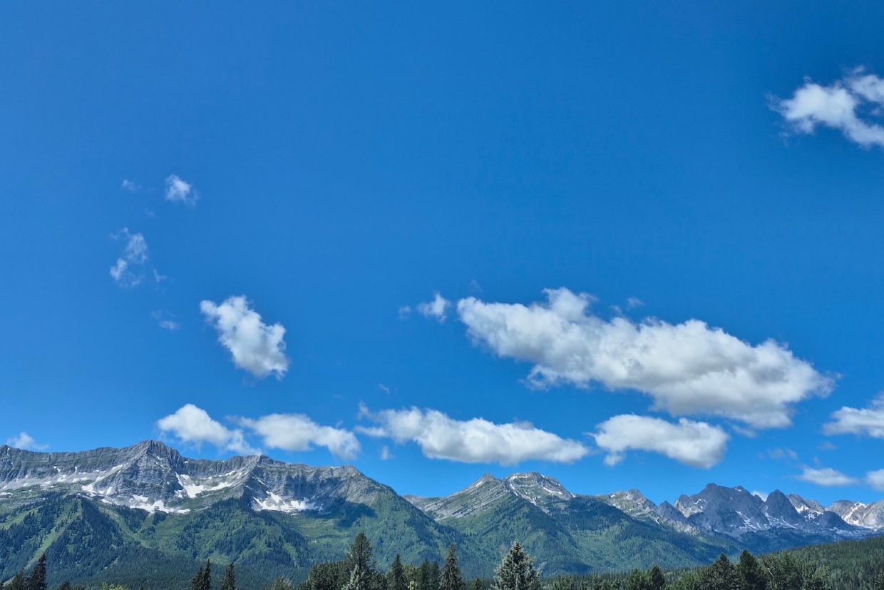 Looking Southwest from Fernie. Sunday, June 29th, 2025.