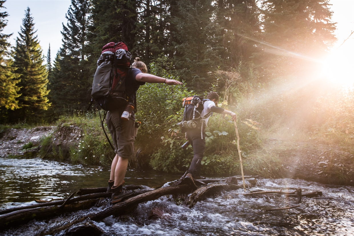 Creek crossing in Mt. Fernie Provincial Park