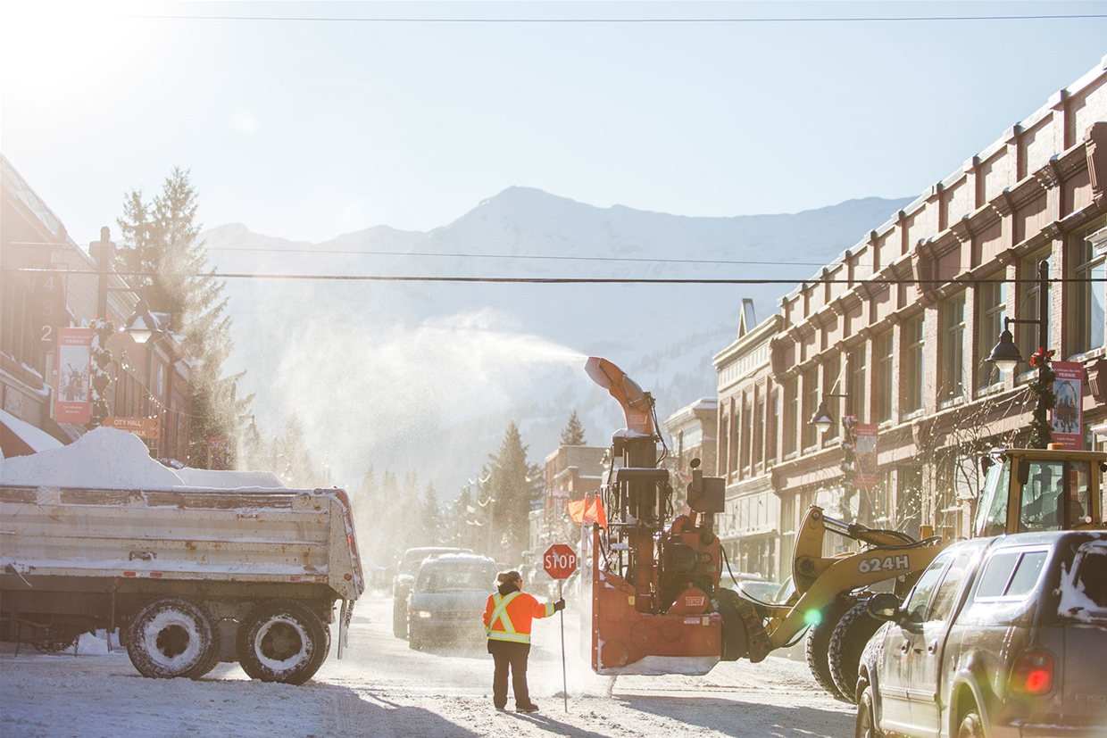 City Snow removal crew working downtown - Matt Kuhn