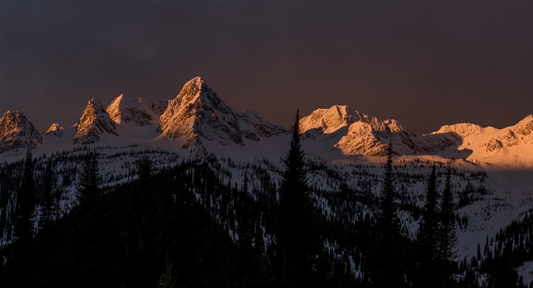 Sunrise over Island Lake Lodge. Photo by Matt Kuhn