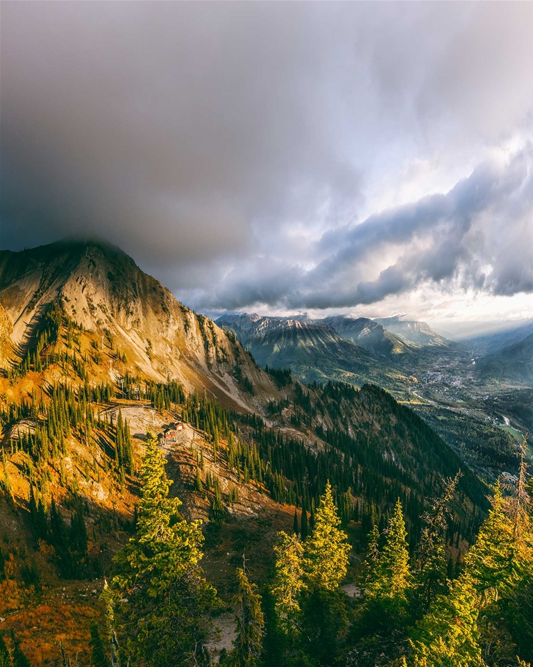 Views of Polar Peak & Fernie from Lizard Range - Fall Season