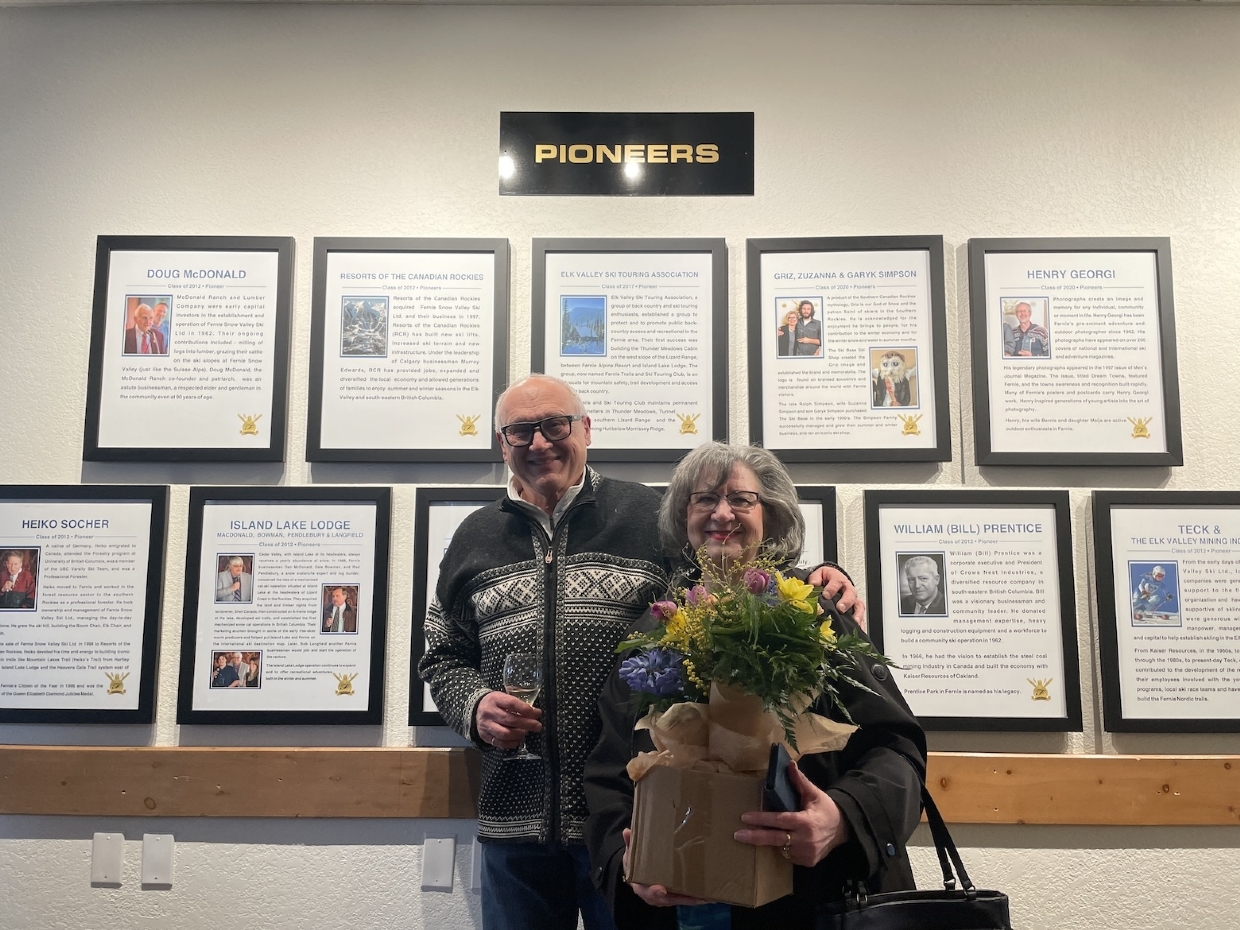 Mike Delich & Mary Giuliano at the Ski Heritage Hall of Fame