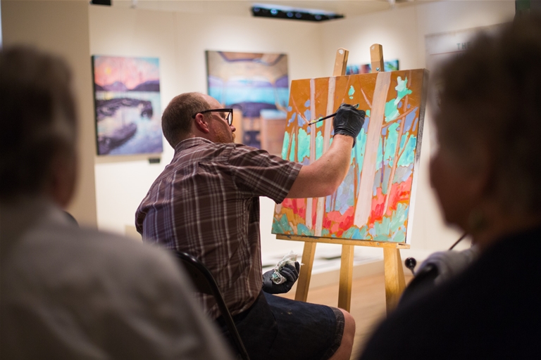 Michael Hepher Artist Demonstration