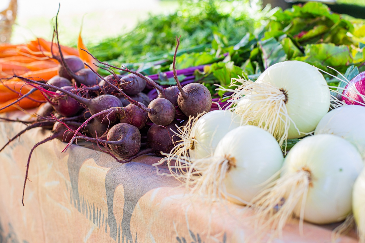 Fresh local produce available at Mountain Market