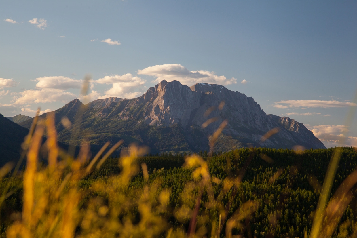 Ghost Rider Shadow on Mt Hosmer - A Fernie Legend. Photo: Nick Nault