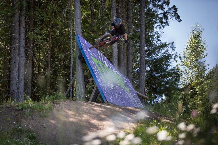 Downhill biking at Fernie Alpine Resort