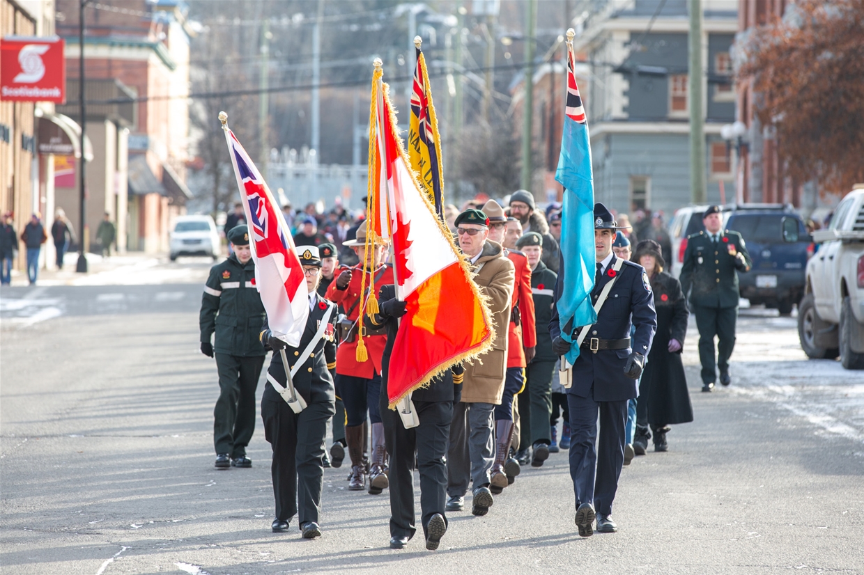 Fernie locals honouring those fallen on Remembrance Day