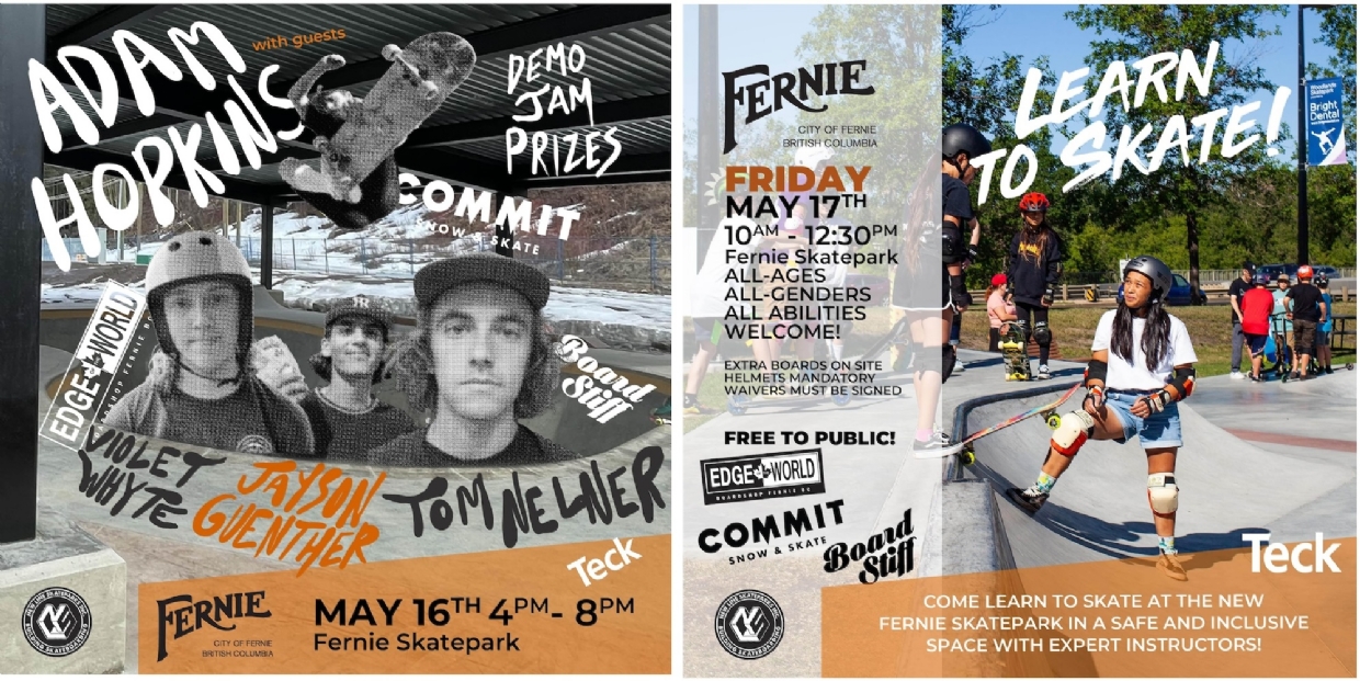 Skatepark Grand Opening Posters