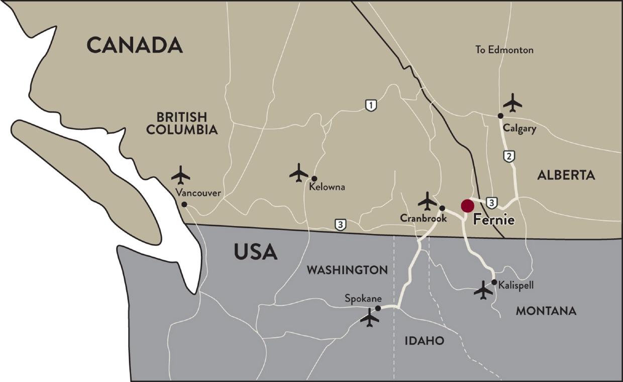 Where is Fernie on the map