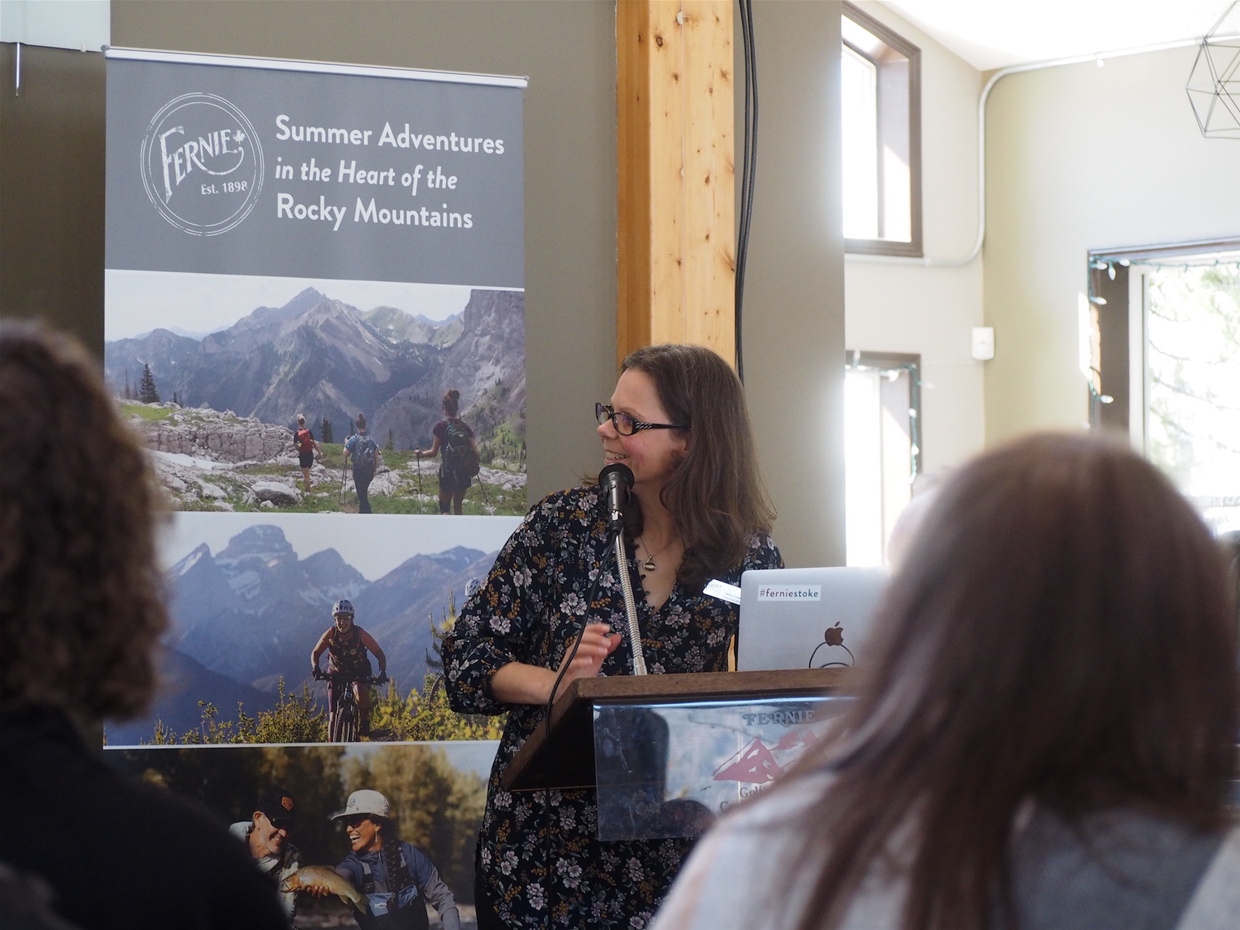 Jikke Gyorki speaking at AGM event