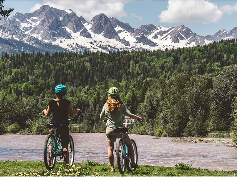 Cruising around town on Townie Bikes