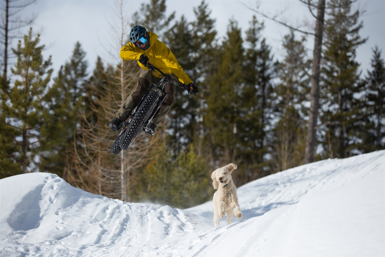 Fat Biking on Contra Trail