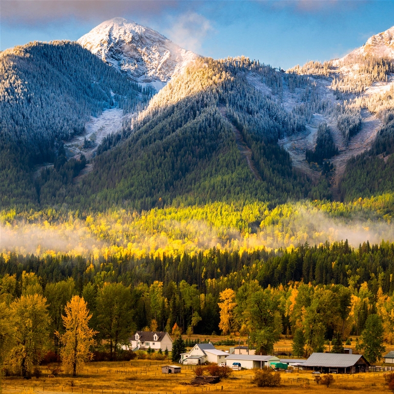 Delicate snow dusting in fall - Mike Cotton