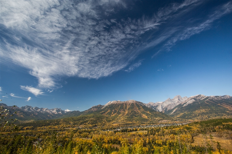 Fall views from Castle Mountain