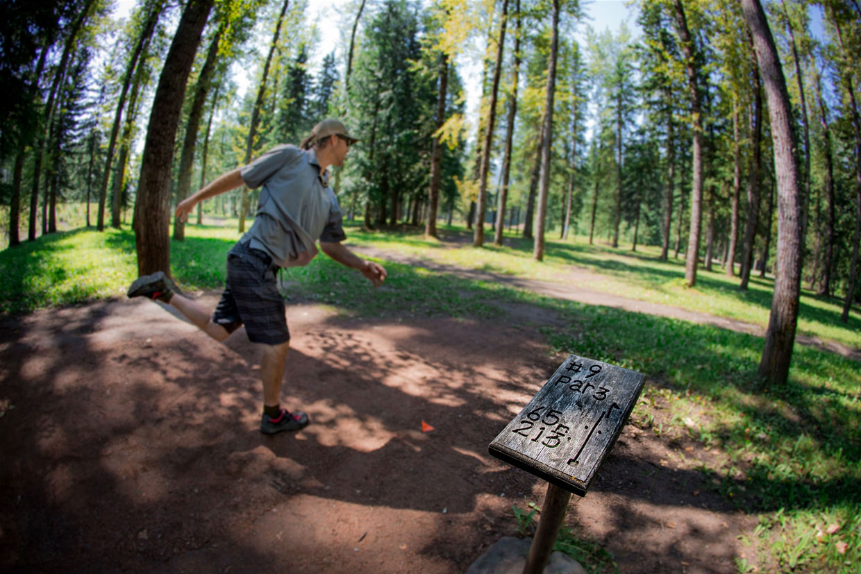 Disc golf in James White Park