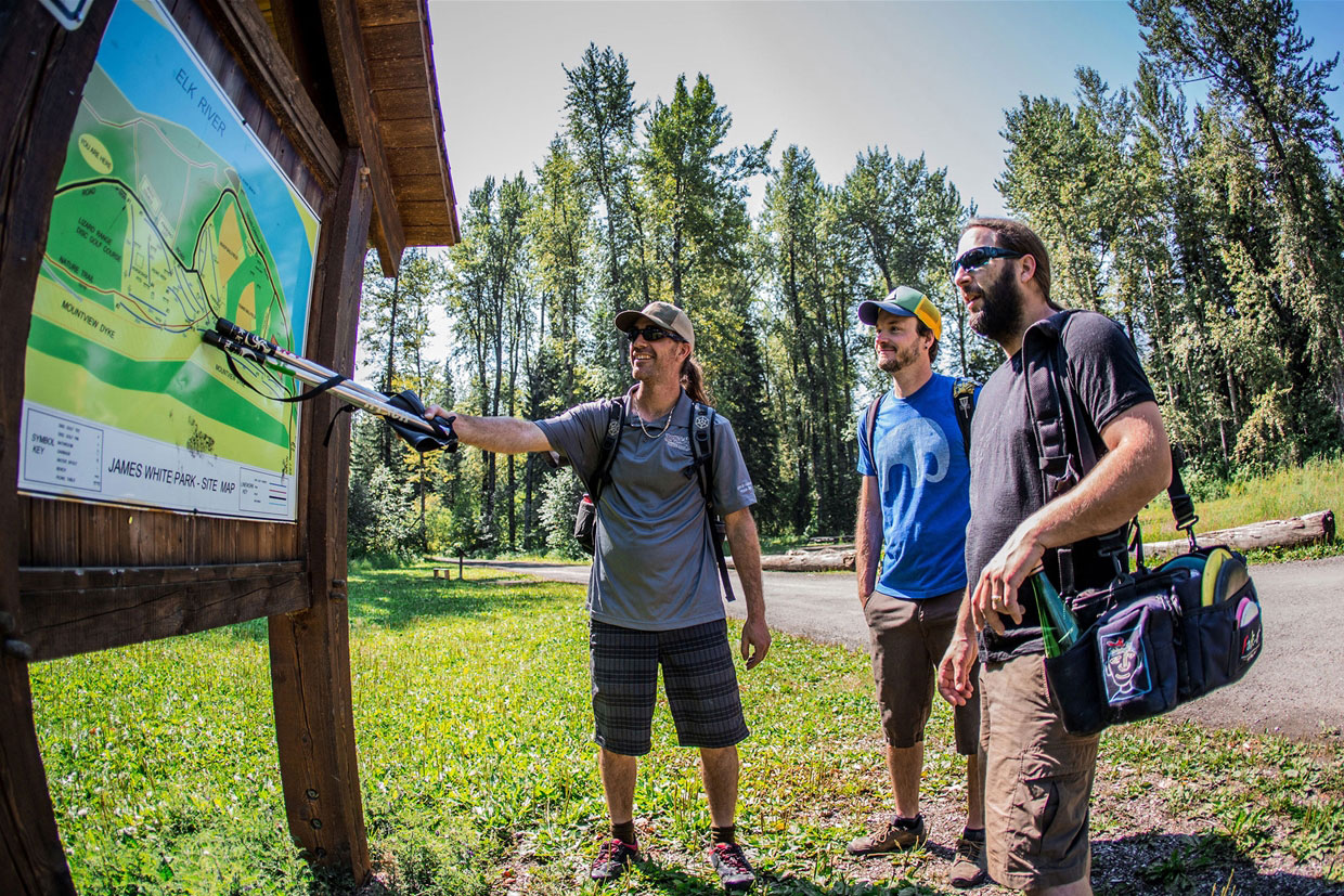 Disc golf in James White Park