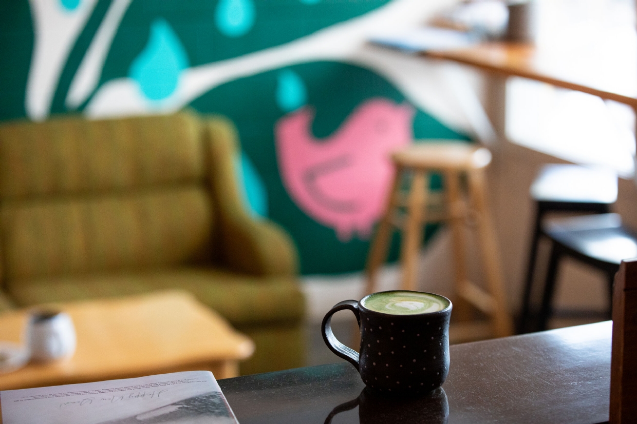 Enjoy a warm drink and friendly atmosphere