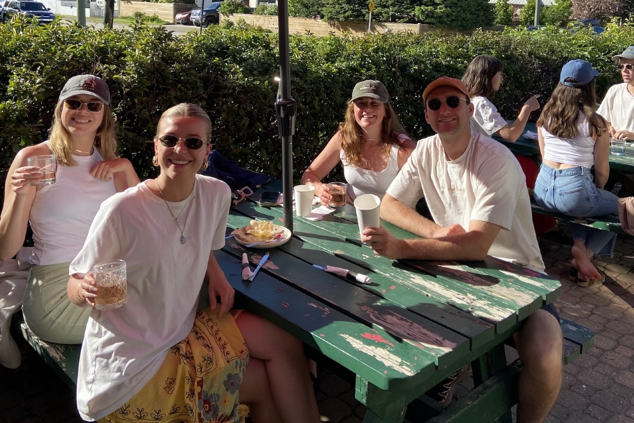 Dining al fresco at Iggy's weekly dinner - every Thursday all summer