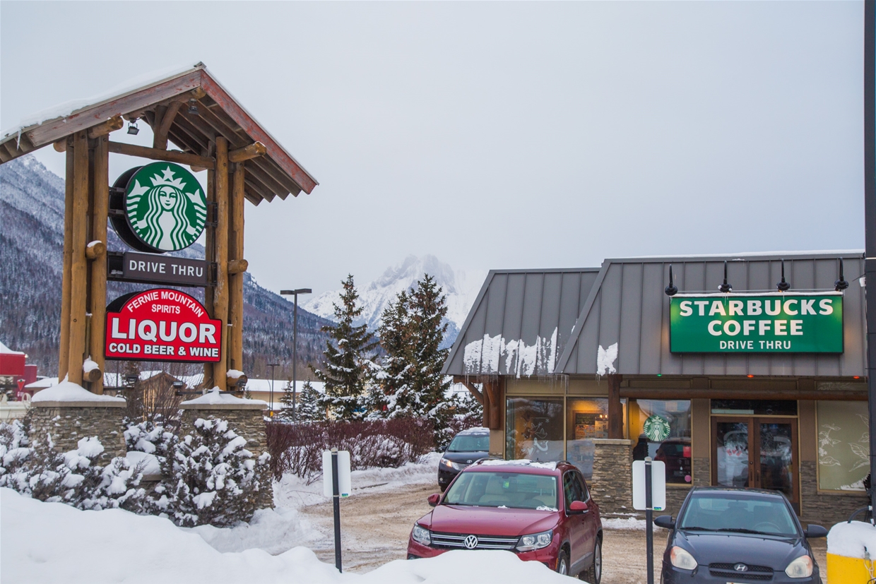 Starbucks - Just off Highway 3