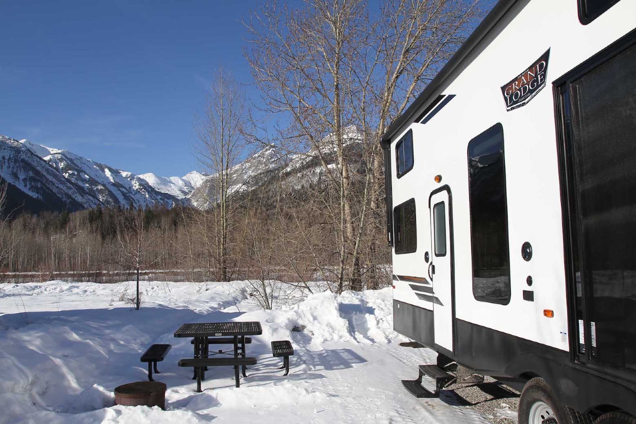 Luxurious RVs for rent at Fernie RV Resort