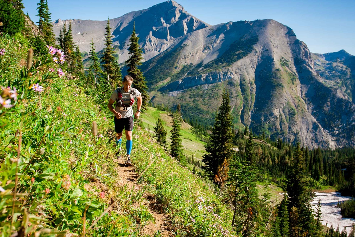 Trail running race in Fernie