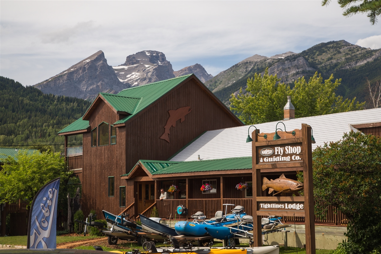 Fernie Tightlines Lodge, located next to Kootenay Fly Shop & Guiding Company